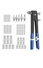 KIT 86 PZ RIVETTATRICE PER INSERTI RIVETTI FILETTATI FILETTI M3 M4 M5 M6 M8