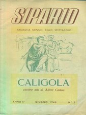 SIPARIO. ANNO I. GIUGNO 1946. N.2 RIVISTE AA.VV. EDITRICE L'ISOLA 1946