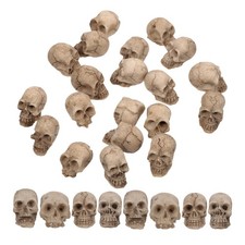  60 pezzi di teste di teschio in miniatura: mini statuette di teschi in resina,