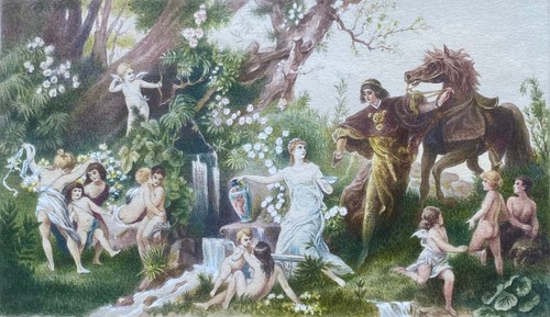 Acquerello 1920 circa di - acquerello,