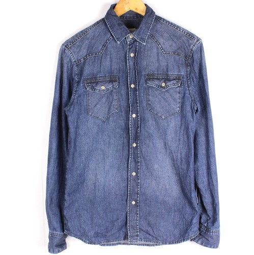 Camicia jeans uomo peak - camicia,
