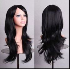 Costume cosplay moda ricci lungo 70 cm festa capelli anime parrucche capelli pieni parrucca ondulata