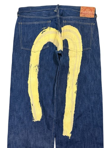 Evisu selvedge jeans uomo - selvedge,