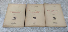 De Bartolomeis STORIA DELLA PEDAGOGIA E DELL'EDUCAZIONE 3 volumi libri vintage