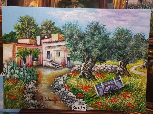 Dipinto olio tela - olio,