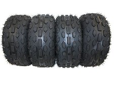 TRENO DI 4 GOMME QUAD 6 POLLICI  145X70-6 PNEUMATICO RUOTA  145/7-6 TACCHETTATE