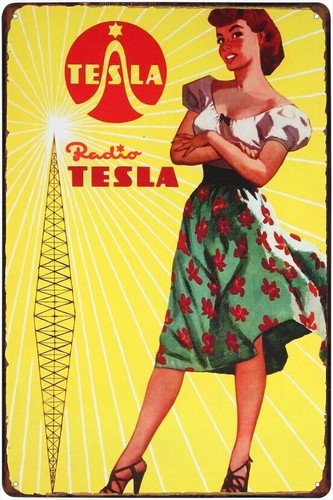 Insegna metallo radio - insegna,