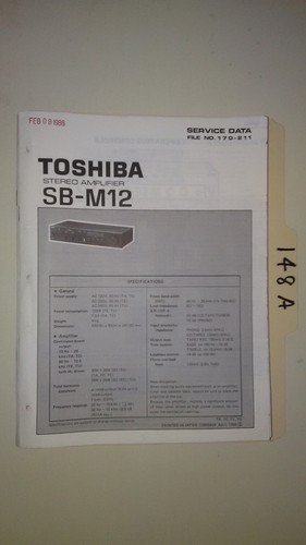 Toshiba m12 manuale - sb-m12, di