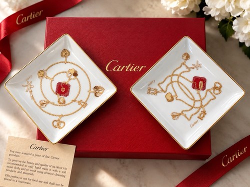 Cartier charms set porcelain - cartier,