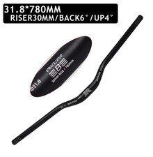Manubrio mtb 780mm larghezza 90mm rialzo 31,8mm stelo lega rialzo barra per bici