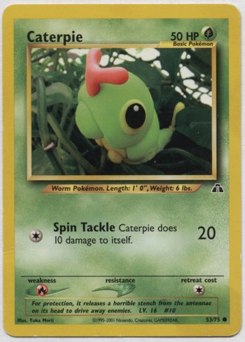Caterpie common neo - caterpie,
