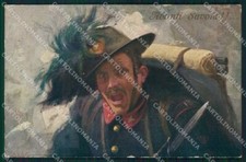 Militari Bersaglieri Campestrini cartolina XF1214