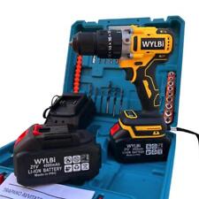 Trapano Avvitatore a Batteria Brushless Percussione 1500W 13mm Mandrino Metallo