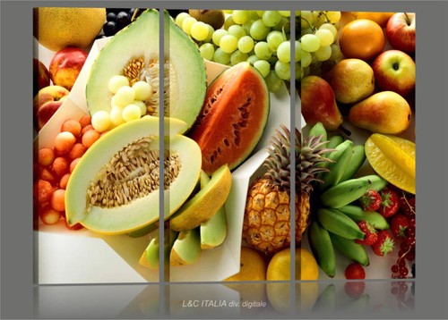 Frutta tropical 3 quadri - tropical,