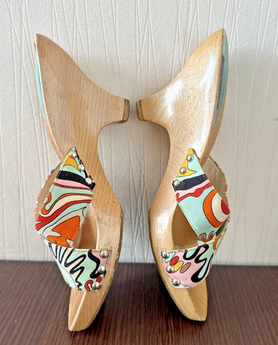 Emilio pucci sandali zeppa - sandali,