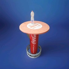 Tavolo alto cocacola coca cola tavolino rotondo originale bar.. 2 Pz..Più 2 Sedi