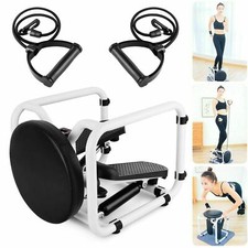 Mini stepper multifunzione bande elastici sport resistenza seduta fitness panca