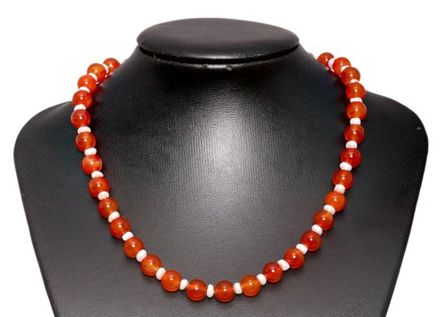 Rosso agata pietra collana - rosso,