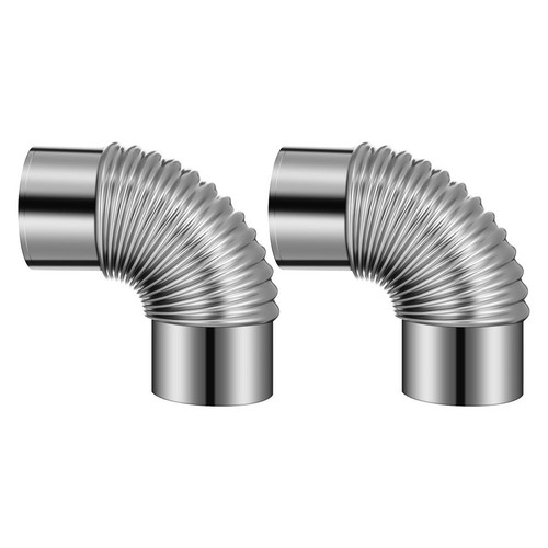 2pz tubo stufa - 2pz, acciaio