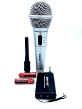 MICROFONO WIRELESS PROFESSIONALE WG-309-B PER KARAOKE SENZA FILI UNIDIREZIONALE