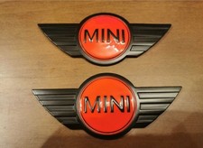 Mini cooper emblem red black - mini,