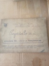Capriolo 75 Libretto Uso Manutenzione 16 Pagine    originale 