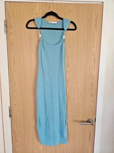 Abito zara turchese maglia - turchese,