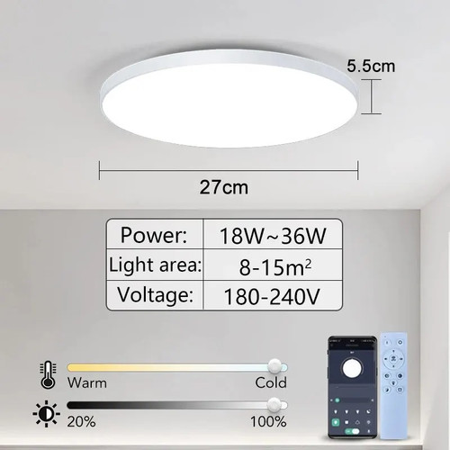 Plafoniera led intelligente - plafoniera, a