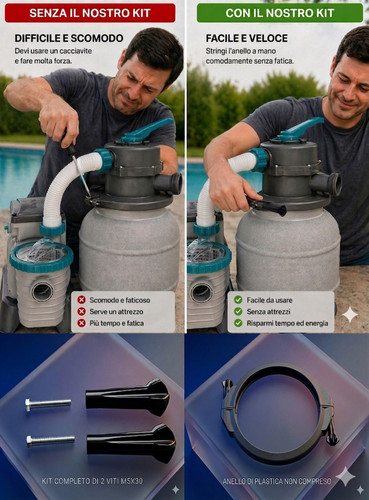Kit serraggio pompa piscina - serraggio,