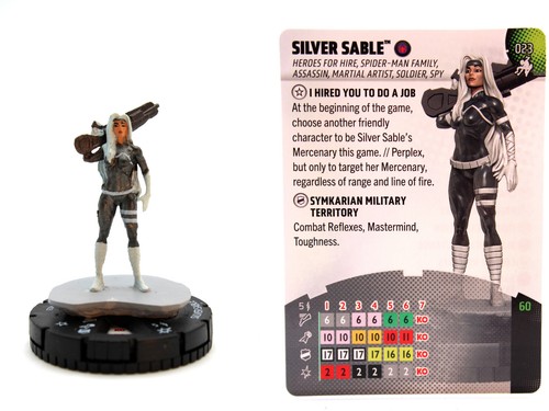 Heroclix 023 silver - heroclix, sable