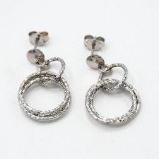 Orecchini in oro bianco 18 kt