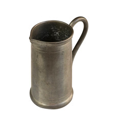 Boccale Brocca Antico in Peltro SAN FIRENZE Misura 6 Epoca Vintage Collezione