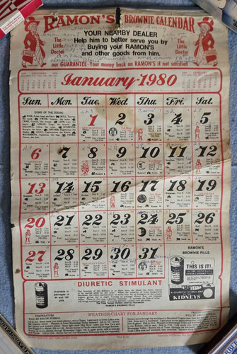 Calendario ramon brownie - ramon's,
