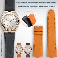 Per Vacheron Constantin Overseas 4500V 5500V 7900V Cinturino Orologio Vera Pelle