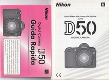 NIKON MANUALE D'USO  NIKON D50, NUOVO, ITALIANO , 137  PAGINE 12X16,5CM
