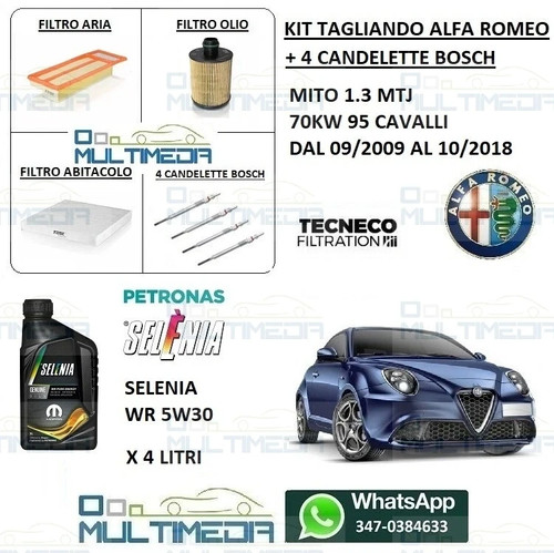 Tagliando filtri candele olio - tagliando,
