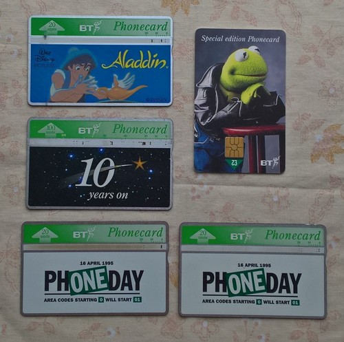 Job lot telephone card - lot, bt