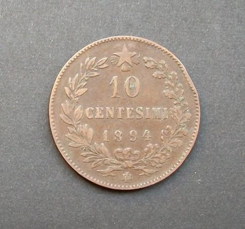 Centesimi 1894 segno di - 10,