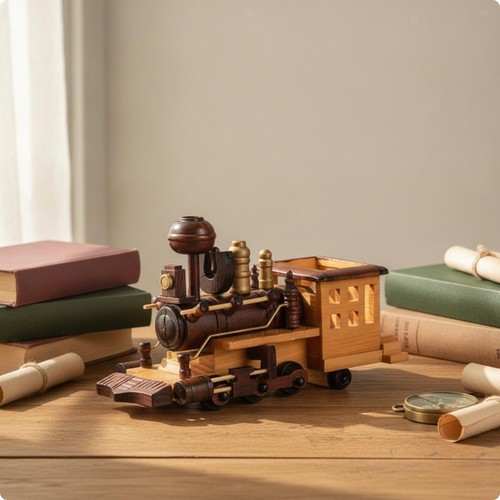 Modellino treno legno - in,