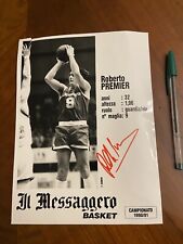 CARTOLINA BASKET PALLACANESTRO ROBERTO PREMIER IL MESSAGGERO BASKET VIRTUS ROMA 