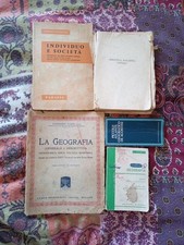 Lotto Libri Scolastici Antichi Italiano e Geografia