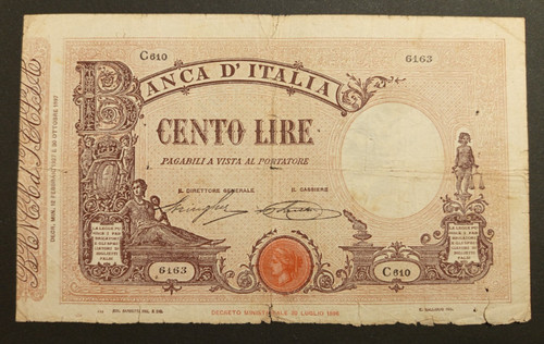 100 lire 1926 - lire, r4