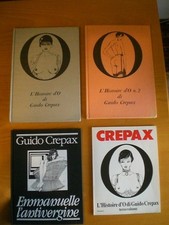 LOTTO 4 VOLUMI GUIDO CREPAX HISTORIE D'O e Vol. 2 e 3 e EMMANUELLE L'ANTIVERGINE
