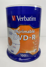 Verbatim DVD-R 4,7 GB 16X bianco stampabile a getto d'inchiostro - 100 pezzi mandrino V