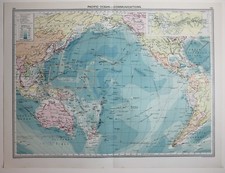 1920 Grande Mappa Oceano