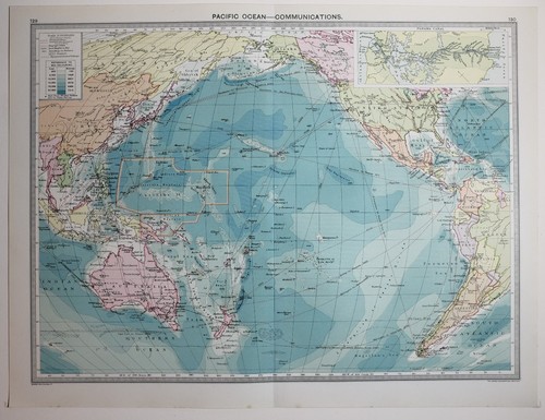 1920 grande mappa oceano - grande,