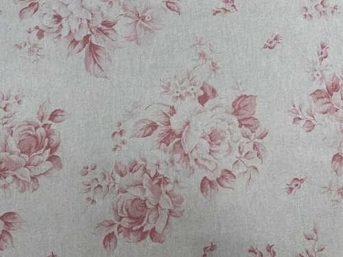 Tessuto rose sbiadite lino