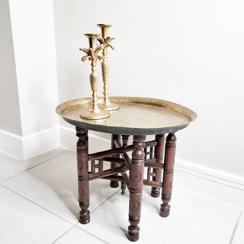 Vassoio ottone vintage moresco