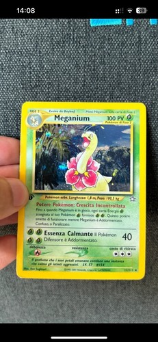 Pokemon meganium holo 1st - meganium, #10