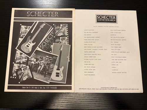 Catalogo schecter dallas 1986 - catalogo,